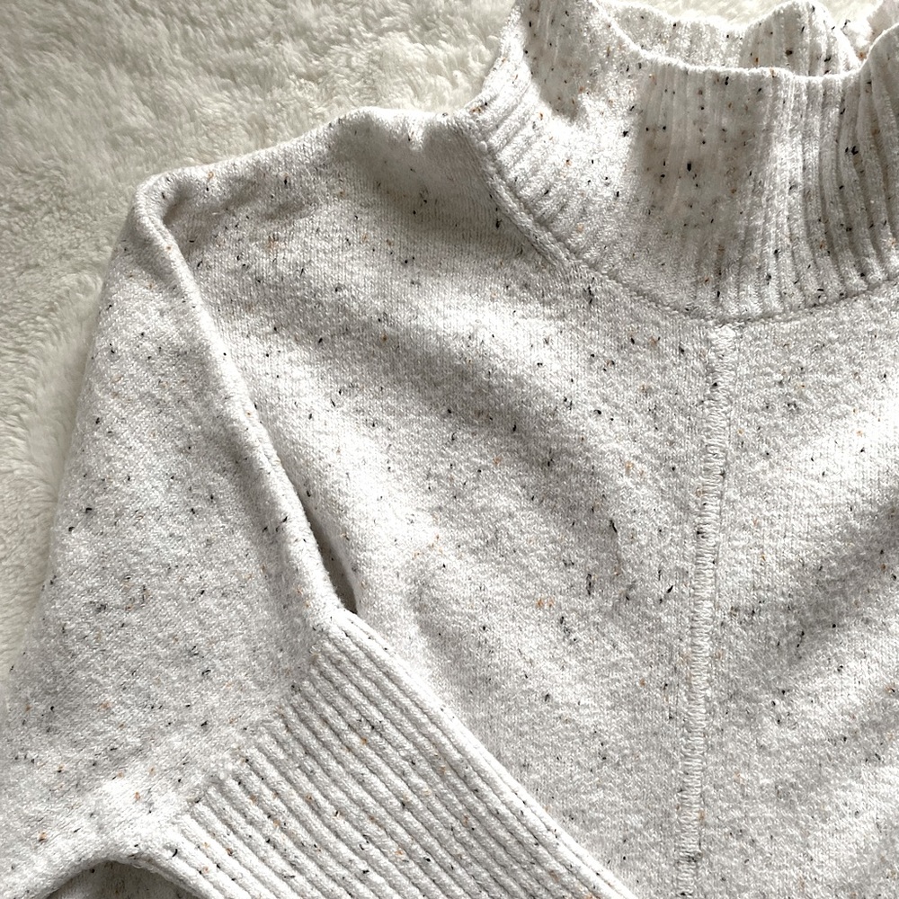 LOFT Poncho Mock-Neck Sweater